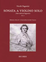 Sonata a Violino Solo Violin Solo - Critical Edition cover